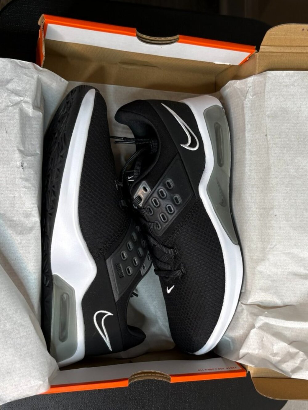 Nike WMNS Air Max Bella TR 4 CW3398002 Sneakers Shoes, Black/White-Dk Smoke Grey